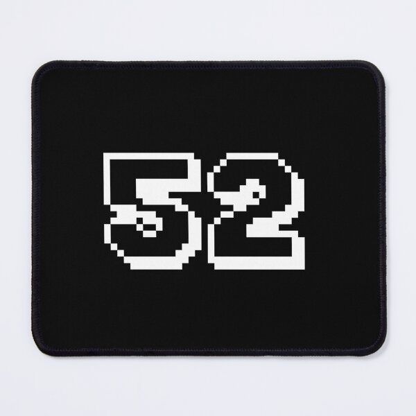 Item preview, 52, fifty-two, white, retro video game, 1 up! designed and sold by Numbers-Art.