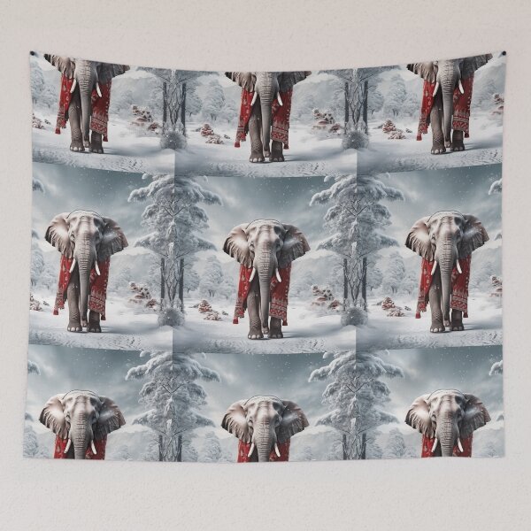 Artikelvorschau, Weihnachtselefant entworfen und verkauft von ElephantVibes.