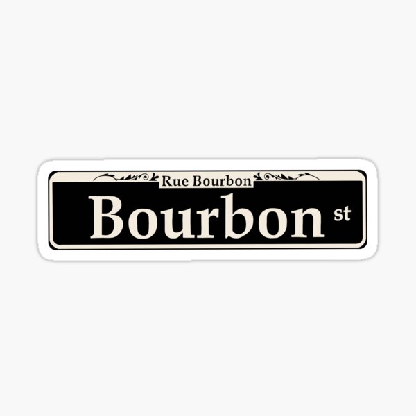 Item preview, Bourbon Street Sign designed and sold by NorahMaeDesigns.