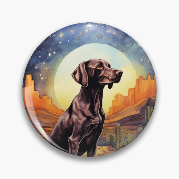 Item preview, German Shorthaired Pointer Desert Illustration designed and sold by TheAnimalZ00.
