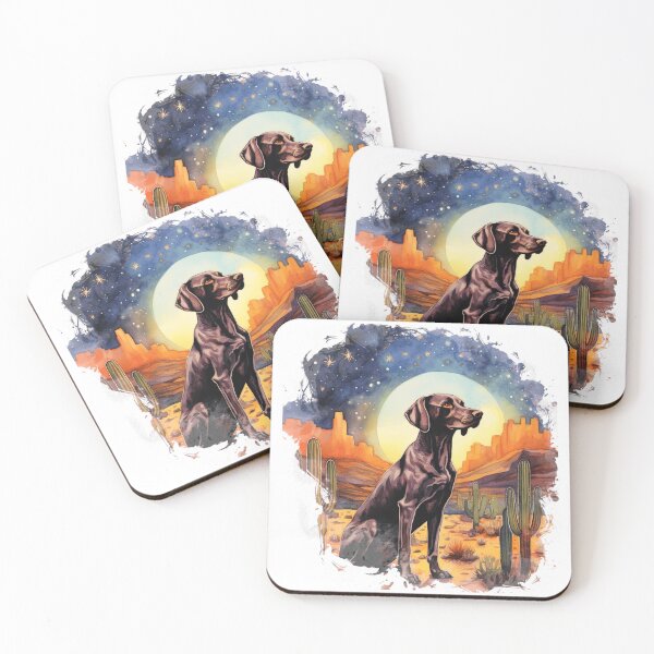 Item preview, German Shorthaired Pointer Desert Illustration designed and sold by TheAnimalZ00.