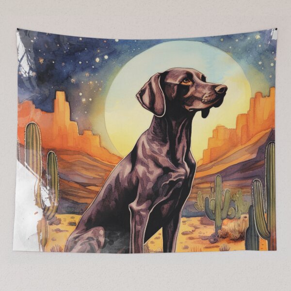 Item preview, German Shorthaired Pointer Desert Illustration designed and sold by TheAnimalZ00.