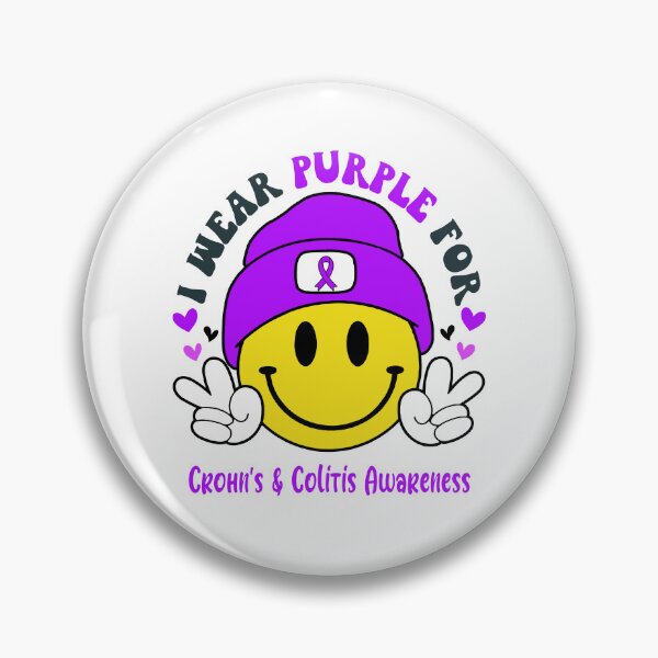 Item preview, I Wear Purple For Crohn's & Colitis Awareness, Crohn's & Colitis Awareness Month designed and sold by KatMercerr.
