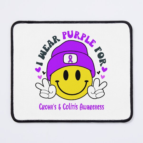Item preview, I Wear Purple For Crohn's & Colitis Awareness, Crohn's & Colitis Awareness Month designed and sold by KatMercerr.