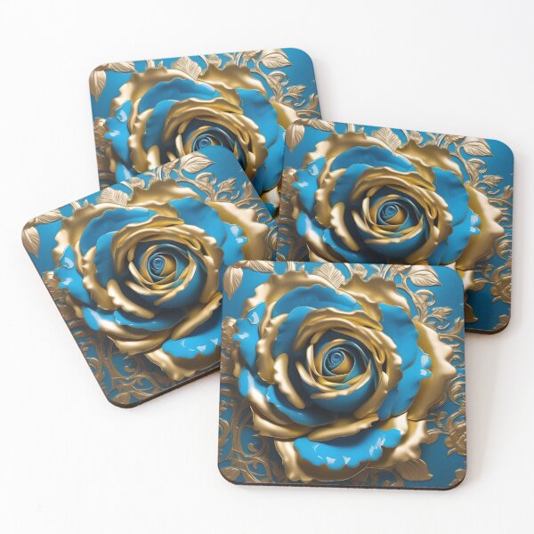 Item preview, Baroque Inspired Turquoise Rose designed and sold by DesignsByPrnces.