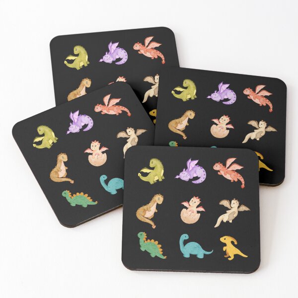 Item preview, Colorful Cute Baby Dino Set - Dinosaur Lovers Gift designed and sold by patternjp.