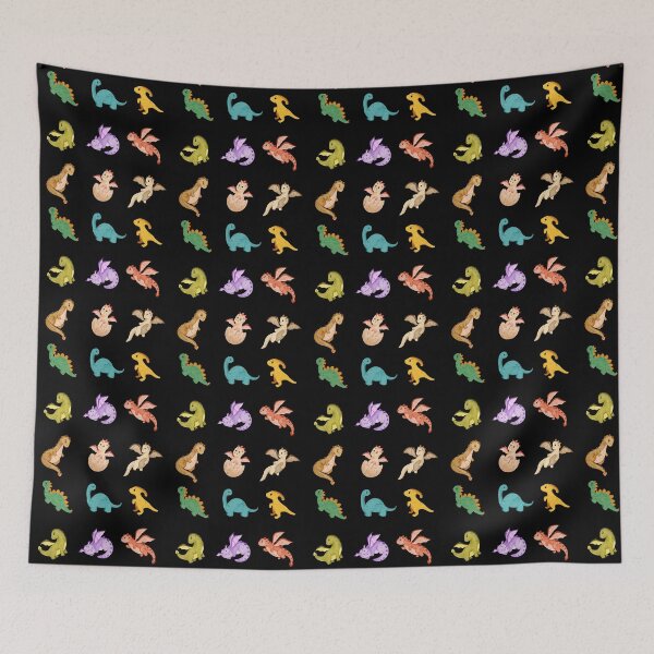 Item preview, Colorful Cute Baby Dino Set - Dinosaur Lovers Gift designed and sold by patternjp.