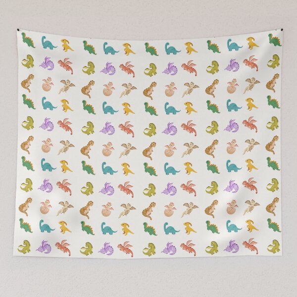 Item preview, Colorful Cute Baby Dino Set - Dinosaur Lovers Gift designed and sold by patternjp.