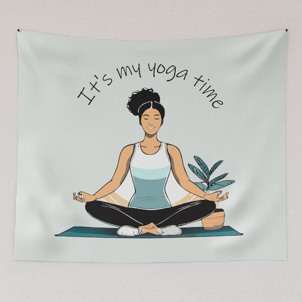 Item preview,  I'ts myn yoga time - green vibes designed and sold by BucleCasaDi.