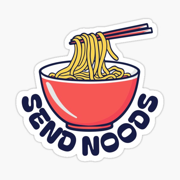 Vista previa del artículo con la obra «Enviar noods», diseñado y vendido por MySmallChef.