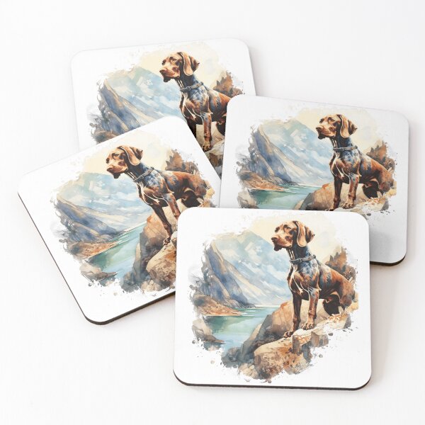 Item preview, German Shorthaired Pointer In The Mountains designed and sold by TheAnimalZ00.