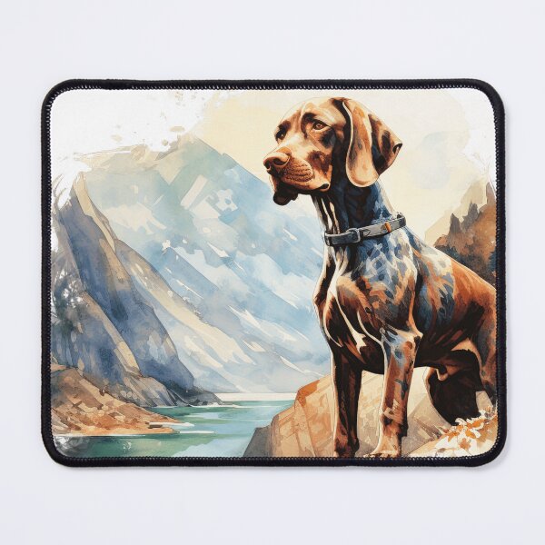 Item preview, German Shorthaired Pointer In The Mountains designed and sold by TheAnimalZ00.