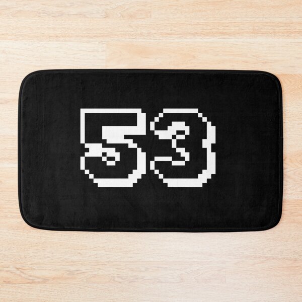 Item preview, 53, fifty-three, white, retro video game, 1 up! designed and sold by Numbers-Art.