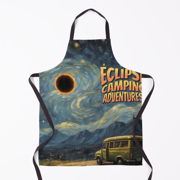 Item preview, eclipse solar 2024 camping van starry night designed and sold by Printperium.