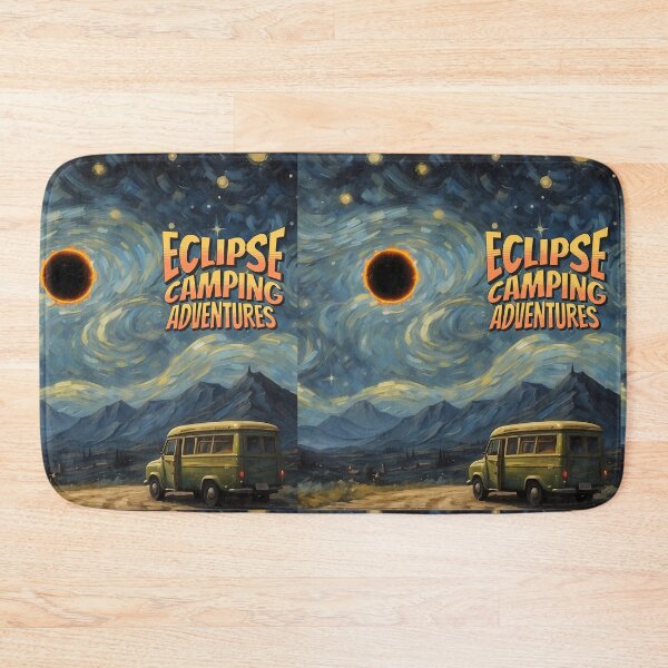 Item preview, eclipse solar 2024 camping van starry night designed and sold by Printperium.
