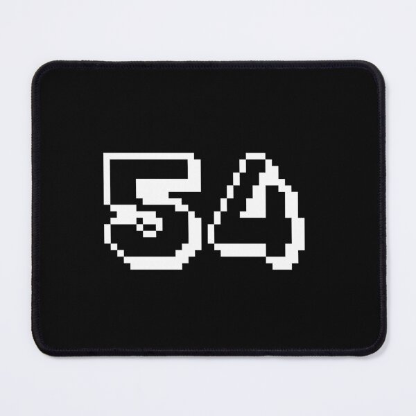 Item preview, 54, fifty-four, white, retro video game, 1 up! designed and sold by Numbers-Art.