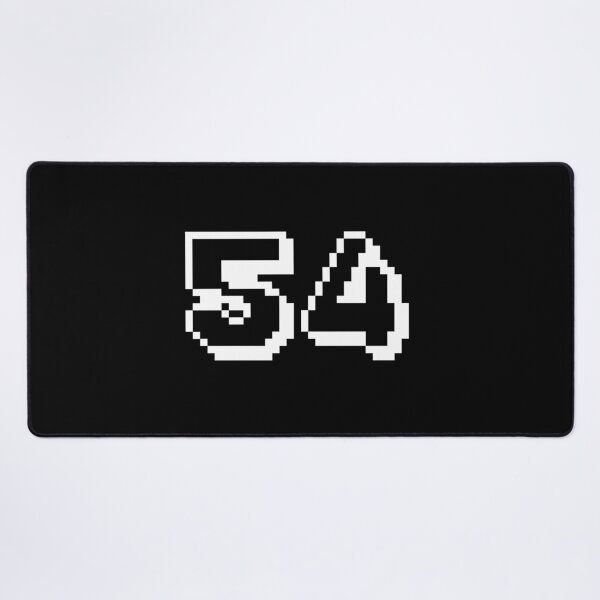 Item preview, 54, fifty-four, white, retro video game, 1 up! designed and sold by Numbers-Art.