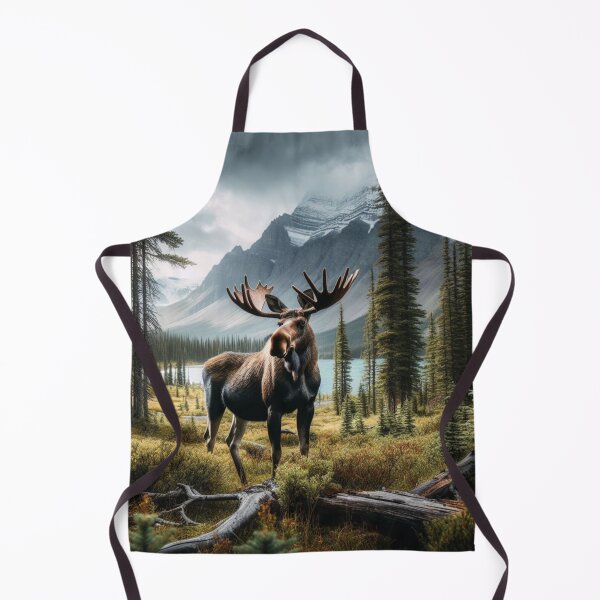 Item preview, Woodland Sentinel - Moose's Watchful Posture in the Heart of Nature designed and sold by ProgressMagnet.