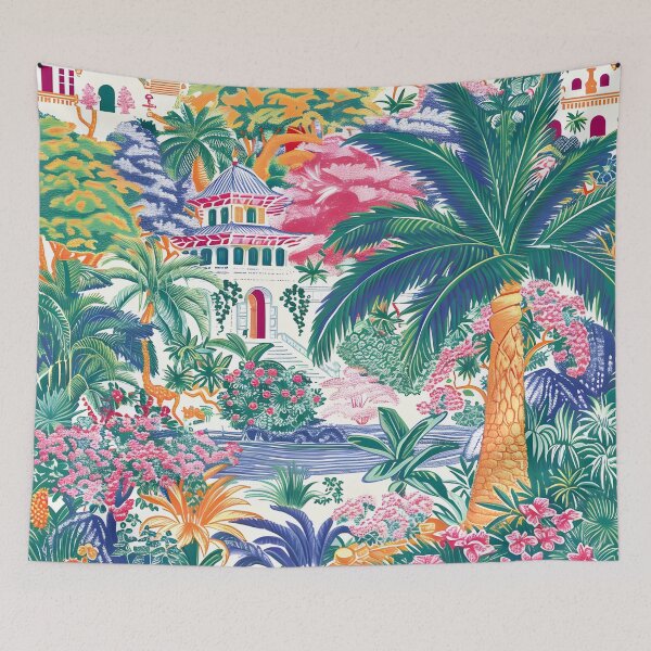 Item preview, Oriental Palace in palm grove designed and sold by SophieClimaArt.