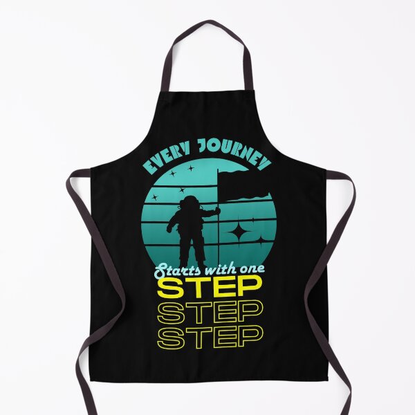 Item preview, Every Journey Starts With One Step Astronaut Print designed and sold by Thehatinthecat.
