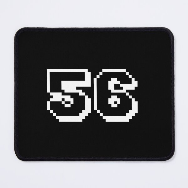 Item preview, 56, fifty-six, white, retro video game, 1 up! designed and sold by Numbers-Art.