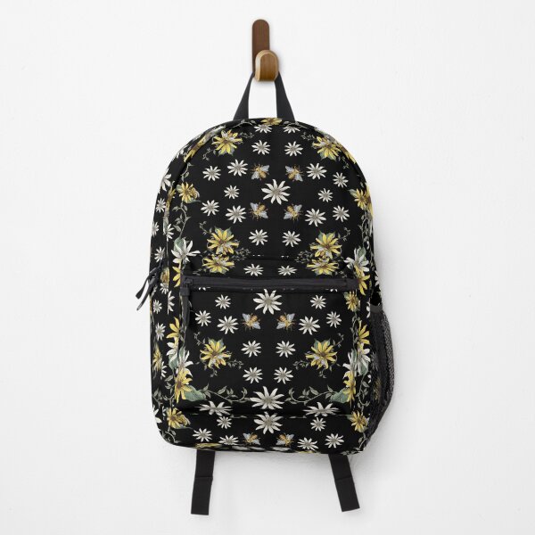 Item preview, Daisies - Honey Bees - Black and Yellow Vintage Flowers designed and sold by DreamersPlan.