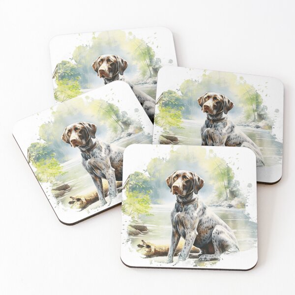 Item preview, Watercolor German Shorthaired Pointer By The Water designed and sold by TheAnimalZ00.
