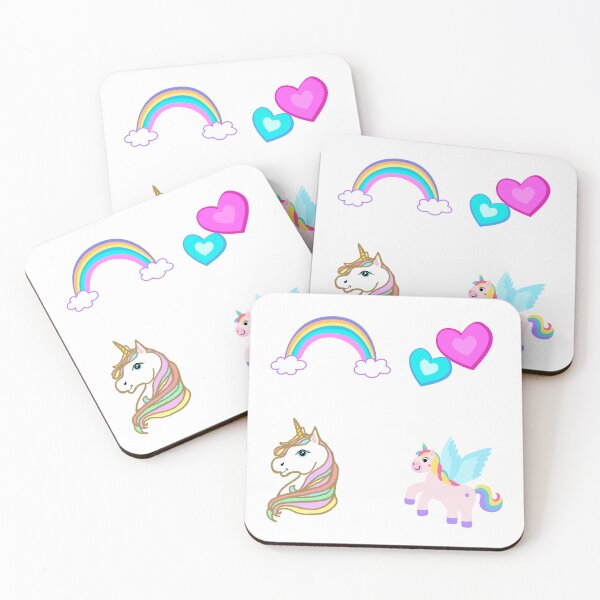 Item preview, Unicorn and rainbow stikers designed and sold by Ruthalyson03.