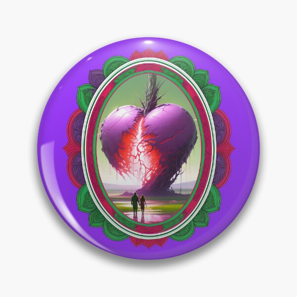 Item preview, Fractured Heart Couple Framed designed and sold by Rogue Wizard.