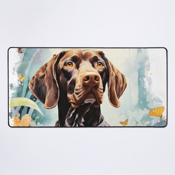 Item preview, Watercolor German Shorthaired Pointer With Butterflies designed and sold by TheAnimalZ00.