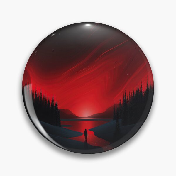 Item preview, Aurora borealis | Red minimalism designed and sold by ComicsFactory.