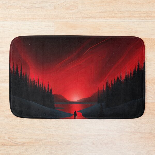 Item preview, Aurora borealis | Red minimalism designed and sold by ComicsFactory.