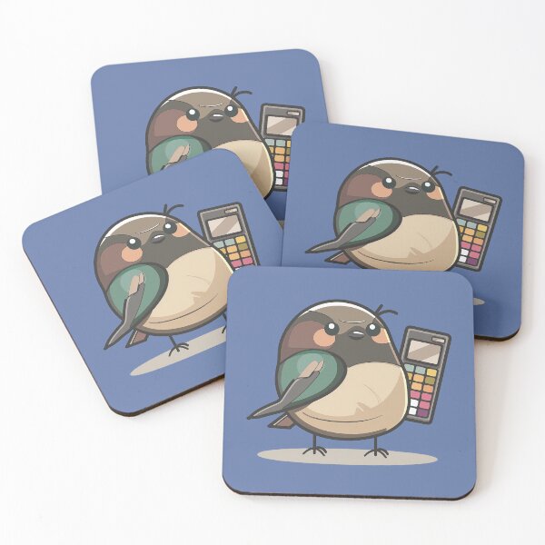 Item preview, Tropical bird of paradise holding math calculator designed and sold by FWLKIT.