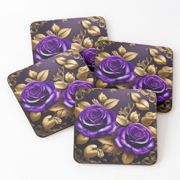 Item preview, Baroque Inspired Purple Roses designed and sold by DesignsByPrnces.