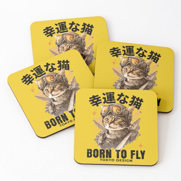 Item preview, Born to Fly, Cat Aviator designed and sold by Mariana Piana.