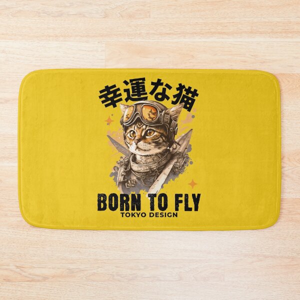 Item preview, Born to Fly, Cat Aviator designed and sold by Mariana Piana.