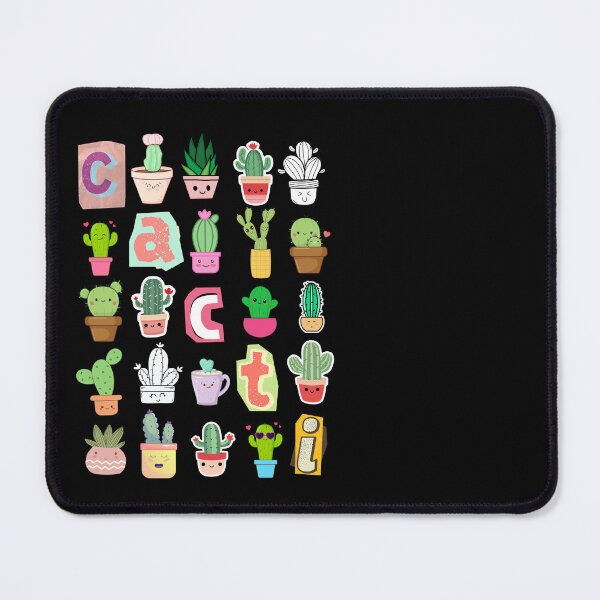 Item preview, Cute Kawaii Cactus Print designed and sold by Thehatinthecat.