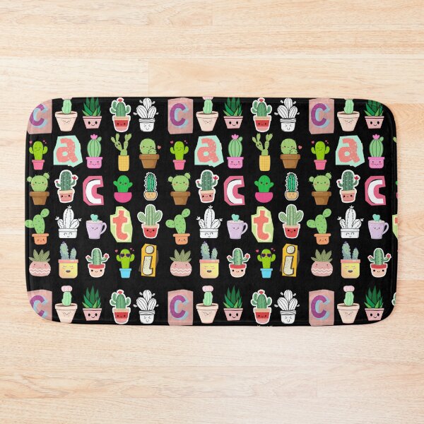 Item preview, Cute Kawaii Cactus Print designed and sold by Thehatinthecat.