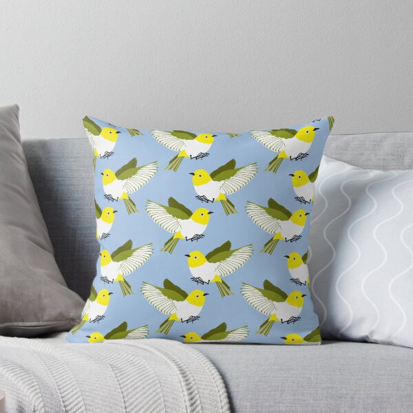 Item preview, Japanese white-eye warbler - Japanese yellow birds designed and sold by Jennifer Ladd.