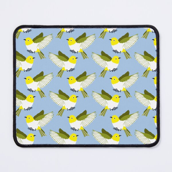 Item preview, Japanese white-eye warbler - Japanese yellow birds designed and sold by Jennifer Ladd.