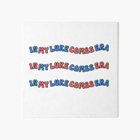 Item preview, LUKE COMBS ERA designed and sold by BosCubicle.