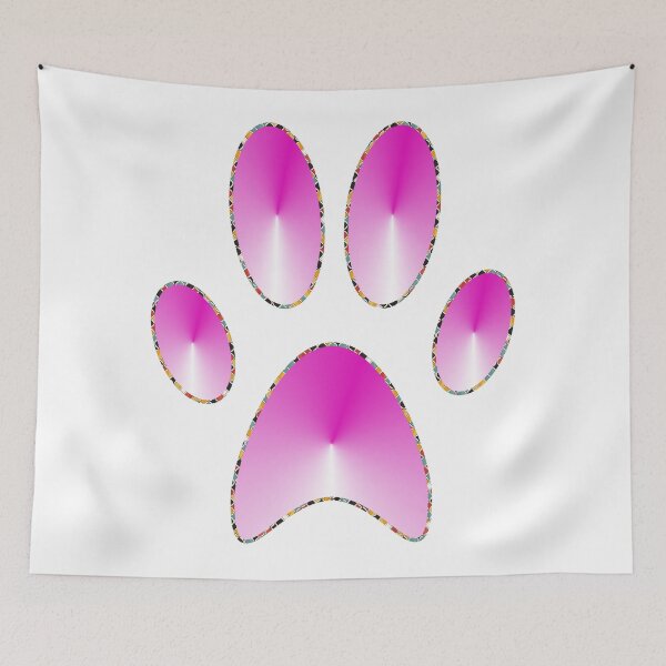 Item preview, Purple Unique Pawprint  designed and sold by LinleeFashion.