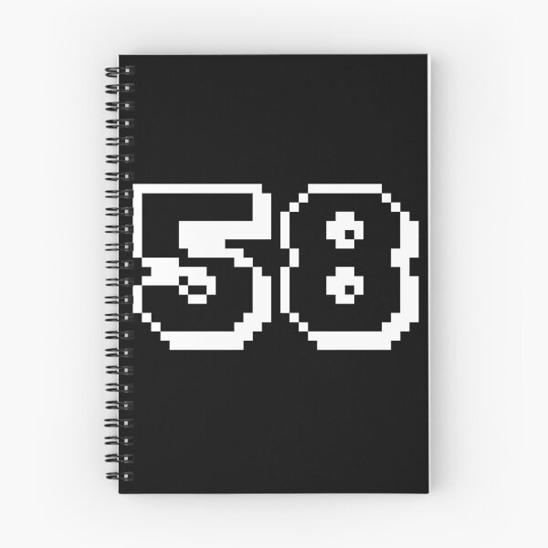 Item preview, 58, fifty-eight, white, retro video game, 1 up! designed and sold by Numbers-Art.