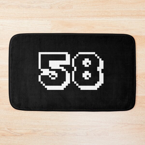 Item preview, 58, fifty-eight, white, retro video game, 1 up! designed and sold by Numbers-Art.