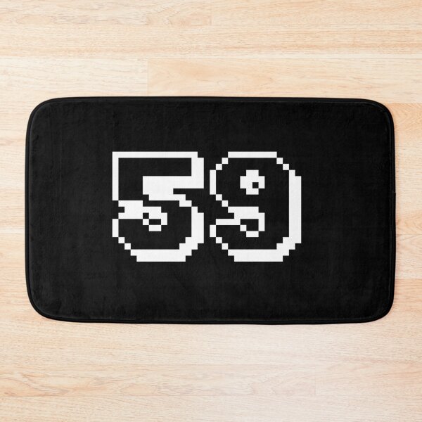 Item preview, 59, fifty-nine, white, retro video game, 1 up! designed and sold by Numbers-Art.