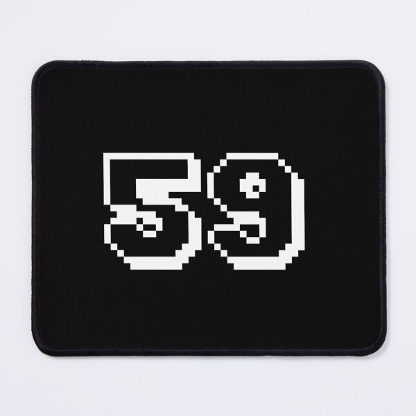 Item preview, 59, fifty-nine, white, retro video game, 1 up! designed and sold by Numbers-Art.