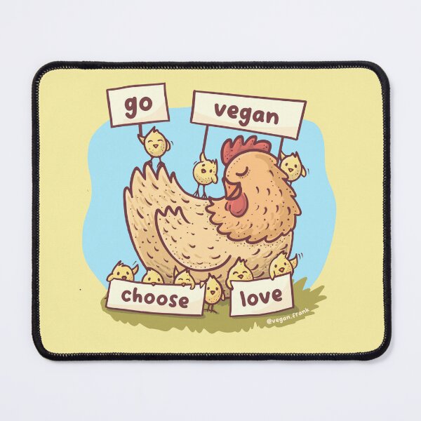 Item preview, Cute chicks with vegan sign designed and sold by Frank J. Art.
