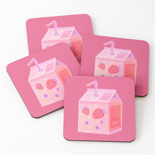Item preview, Strawberry and Blueberry Milk!  designed and sold by sillycattos.
