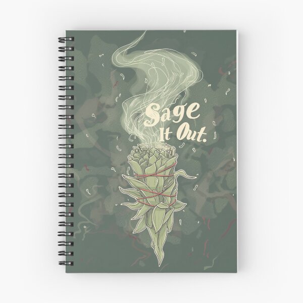 Item preview, Purify Your Aura - Sage It Out Smoke Ilustration designed and sold by Spirit47.