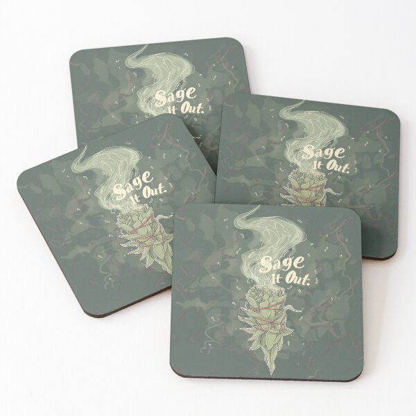 Item preview, Purify Your Aura - Sage It Out Smoke Ilustration designed and sold by Spirit47.